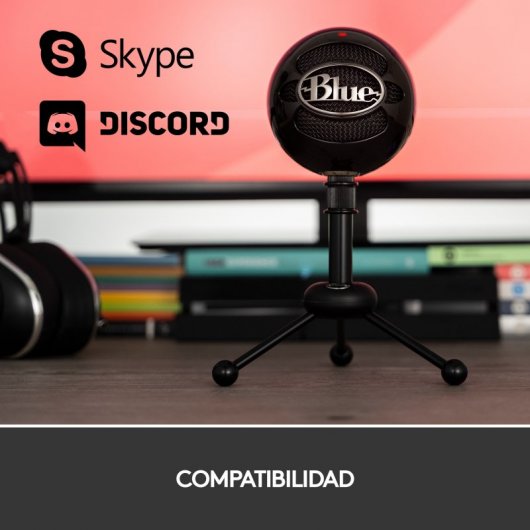 Blue Microphones Snowball Micrófono USB Negro con Dos Patrones de Captación Versátiles