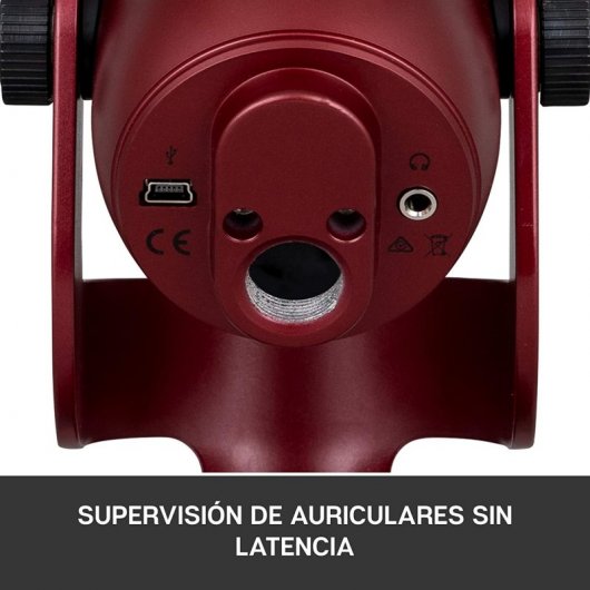 Blue Microphones Yeti Micrófono USB Rojo para Grabación y Transmisión en PC