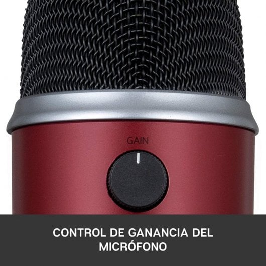 Blue Microphones Yeti Micrófono USB Rojo para Grabación y Transmisión en PC