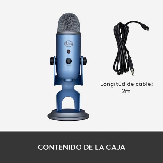 Blue Microphones Yeti Micrófono USB Sunset Blue para Grabación y Transmisión en PC