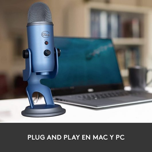 Blue Microphones Yeti Micrófono USB Sunset Blue para Grabación y Transmisión en PC