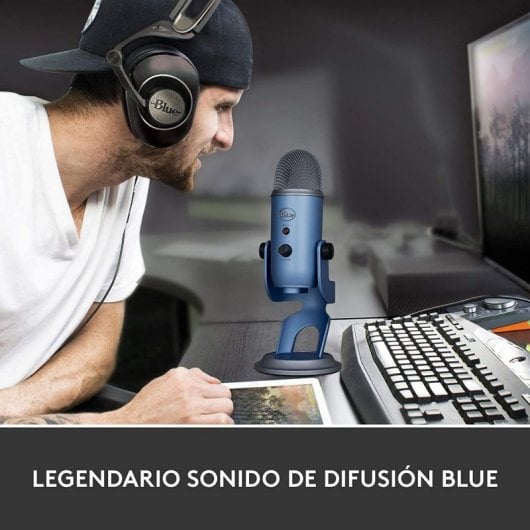 Blue Microphones Yeti Micrófono USB Sunset Blue para Grabación y Transmisión en PC