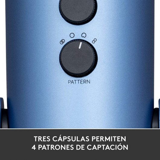 Blue Microphones Yeti Micrófono USB Sunset Blue para Grabación y Transmisión en PC