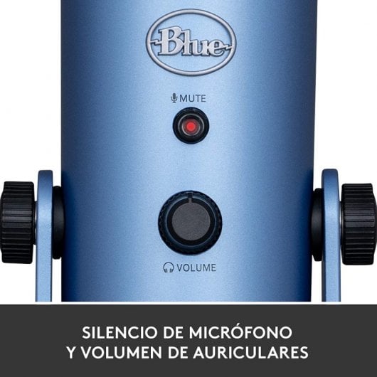 Blue Microphones Yeti Micrófono USB Sunset Blue para Grabación y Transmisión en PC