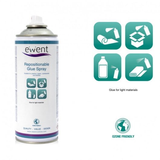 Ewent EW5625 Spray de Pegamento Reposicionable de Secado Rápido