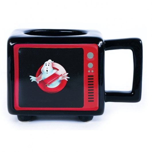 Pyramid Retro TV Taza Térmica Cazafantasmas