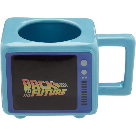 Pyramid Retro TV Taza Térmica Regreso al Futuro