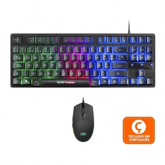 Mars Gaming MCPTKL Teclado + Rato RGB FULL Combo 2 em 1 RGB (PT)
