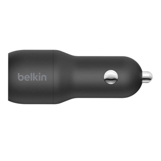 Chargeur Voiture Belkin BoostCharge Double USB-A 24 W Noir Compact