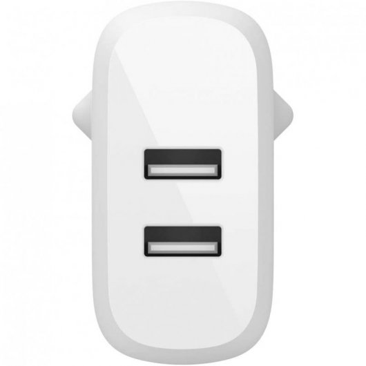 Belkin Boost Charge Cargador de Pared Doble USB-A de 24 W Blanco