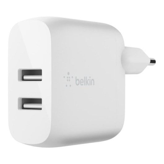 Chargeur Belkin WCB002VFWH 24W Double USB-A 2 ports Blanc