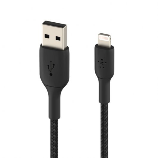 Belkin Boost Charge Câble Tressé Lightning vers USB-A 1m Noir