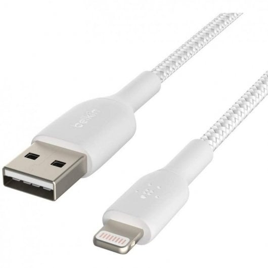 Cavo Boost Charge intrecciato da Lightning a USB-A Belkin da 3 m bianco