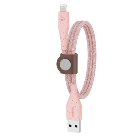 Belkin DuraTek Plus  Cable de Lightning a USB-A con Correa 1.2m Rosa