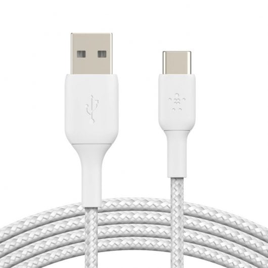 Belkin Boost Charge Cable Trenzado USB-A/USB-C 1m Blanco