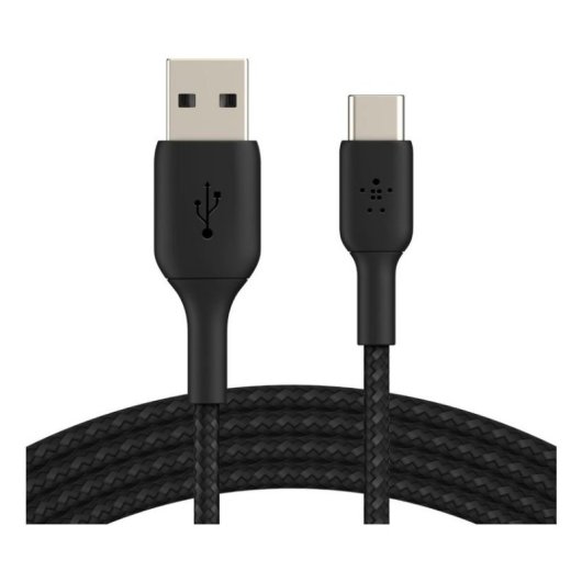 Cabo USB-C para USB-A Belkin Boost Charge Trançado 3 m Preto