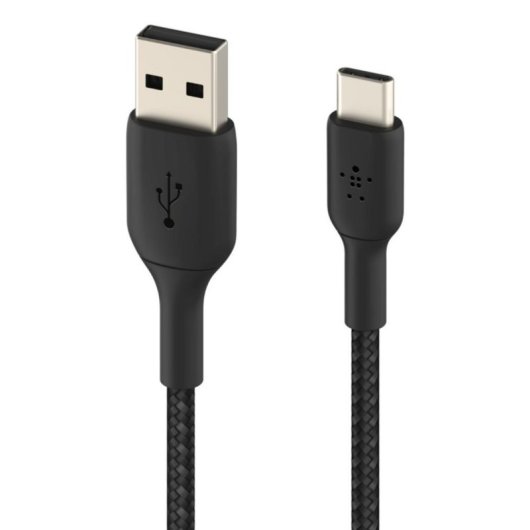 Cabo USB-C para USB-A Belkin Boost Charge Trançado 3 m Preto