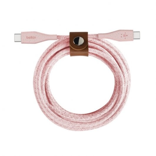 Belkin Boost Charge Cable de Carga Rápida USB-C a USB-C con Correa 1.2m Rosa