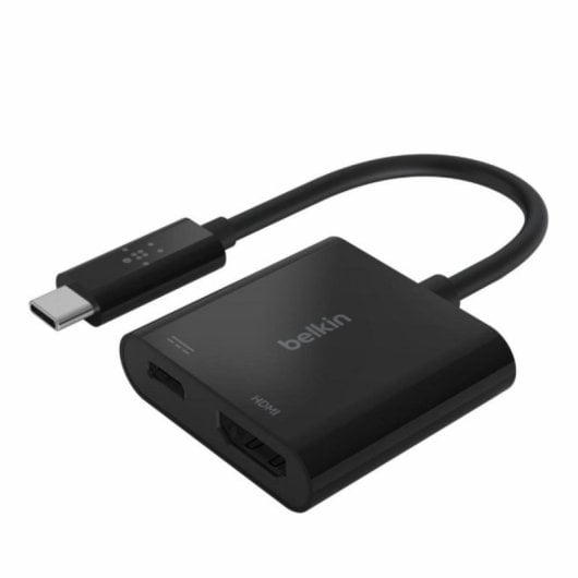 Adaptador Belkin AVC002BTBK USB-C HDMI 4K60Hz Carga Power Delivery 60W Preto