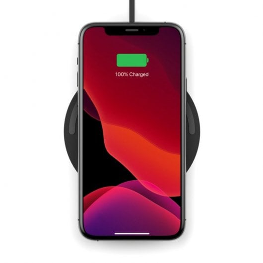 Belkin BOOST UP Base de Carga Inalámbrica de 10 W con Enchufe de Carga Negra