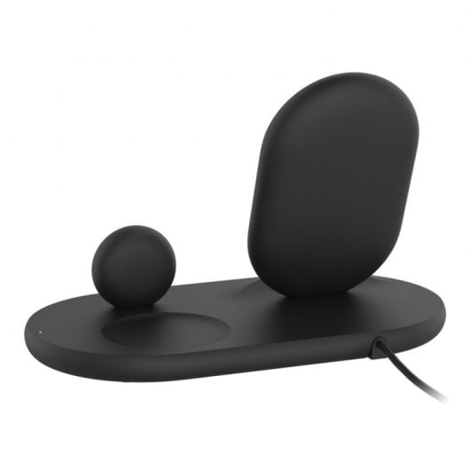 Belkin Cargador Inalámbrico 3 en 1 Estación de Carga de 7.5 W para iPhone Apple Watch y AirPods Negro