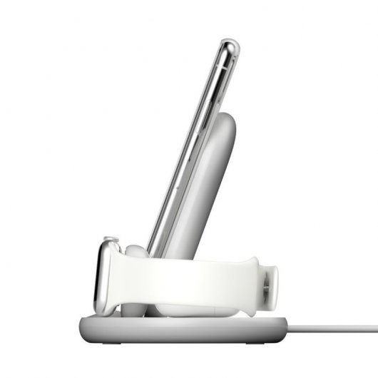 Belkin Boost Charge Kopfhörer, Smartphone, Smartwatch Weiß USB Kabelloses Aufladen Schnellladung Drinnen