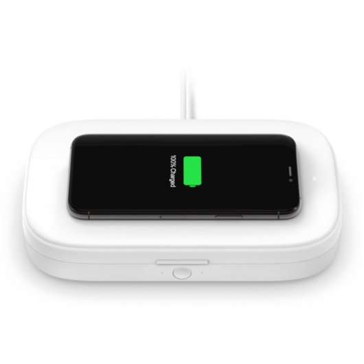 Stérilisateur UV Belkin et chargeur de smartphone sans fil sans prise de charge