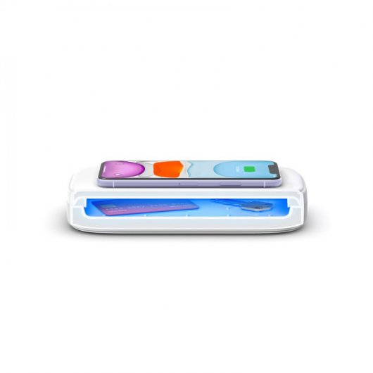 Stérilisateur UV Belkin et chargeur de smartphone sans fil sans prise de charge