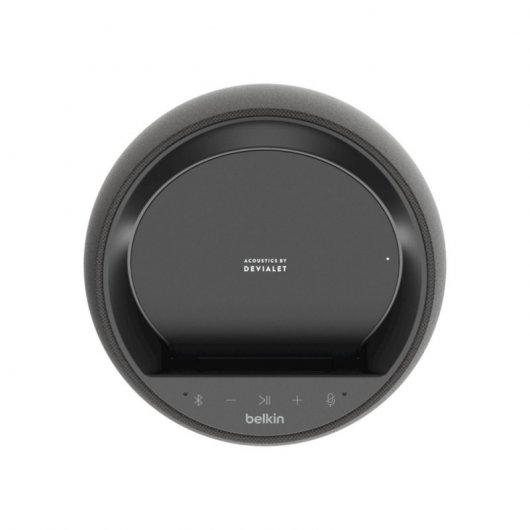 Enceinte Hi-Fi intelligente Belkin + chargeur sans fil SOUNDFORM ELITE Google Assistant Noir