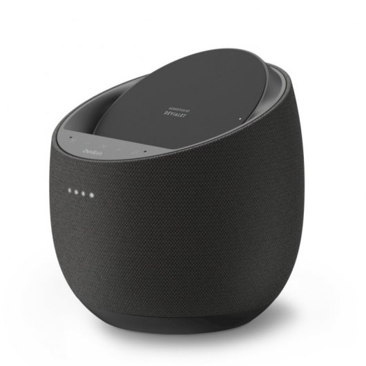 Enceinte Hi-Fi intelligente Belkin + chargeur sans fil SOUNDFORM ELITE Google Assistant Noir