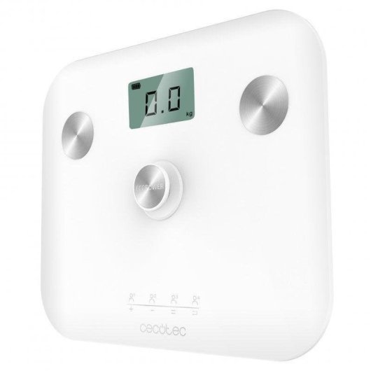 Balança Bioimpedância Cecotec Surface Precision EcoPower 10100 Até 180 kg 6 Parâmetros Ecrã LCD