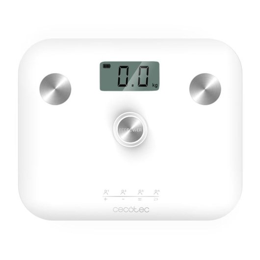 Balança Bioimpedância Cecotec Surface Precision EcoPower 10100 Até 180 kg 6 Parâmetros Ecrã LCD