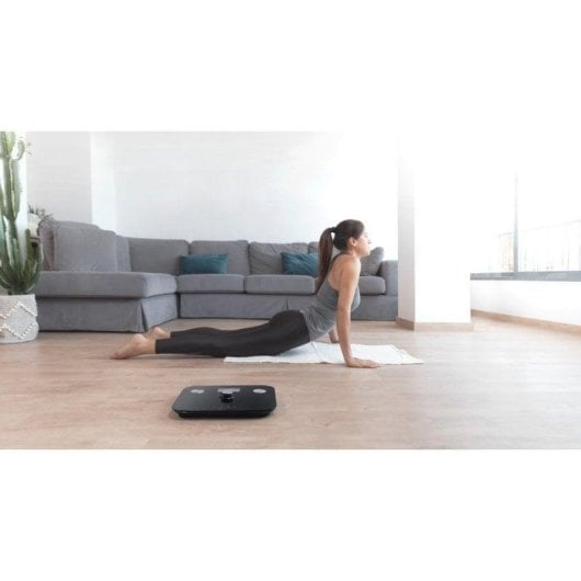 Báscula Cecotec Surface Precision EcoPower 10100 Full Healthy Black sem pilhas, análise corporal