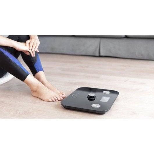 Báscula Cecotec Surface Precision EcoPower 10100 Full Healthy Black sem pilhas, análise corporal