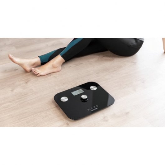 Cecotec Surface Precision EcoPower 10100 Full Healthy Black Báscula de Baño
