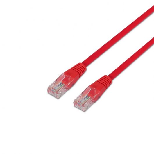 Aisens Cable de Red RJ45 UTP AWG24 Cat.5e 1m Rojo