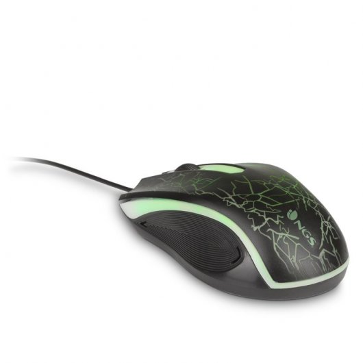 NGS GMX-115 Ratón Gaming 1200DPI Negro