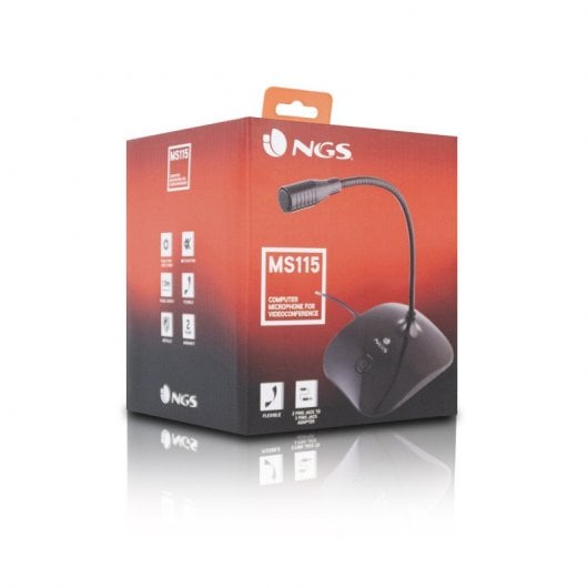 NGS MS-115 Micrófono Sobremesa Negro