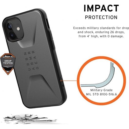 UAG Civilian Funda Plata para iPhone 12 Mini