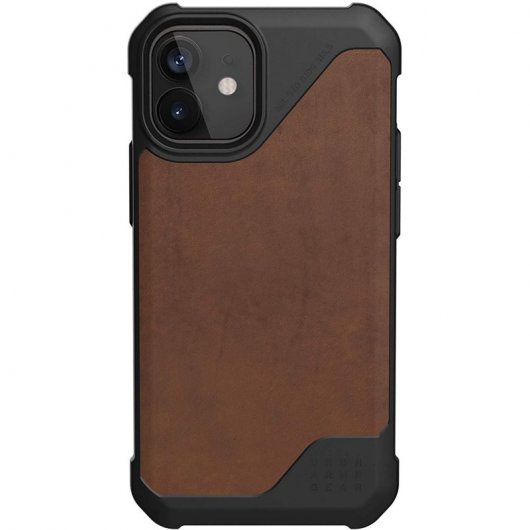 UAG Metropolis LT  LTHR ARMR Funda Marrón para iPhone 12 Mini