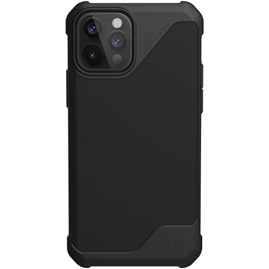 UAG Metropolis LT SATN ARMR BLACK Funda Negra para iPhone 12/12 Pro