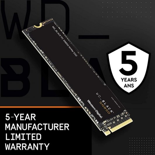 WD Black SN850 1TB SSD NVMe M.2 PCIe 4.0 sem Dissipador de Calor