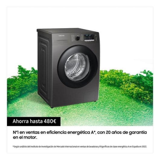 Samsung WW90TA046AX Lavadora de Carga Frontal 9Kg A Acero Inoxidable