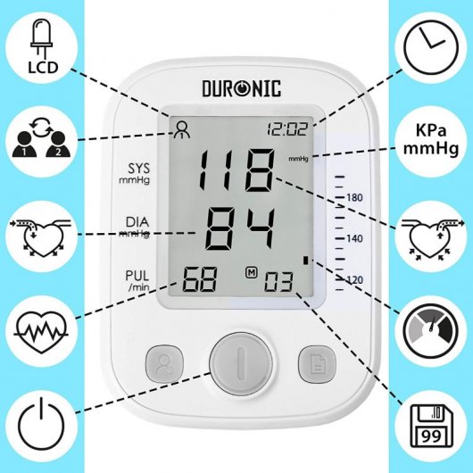 Duronic BPM200 Tensiómetro de Brazo