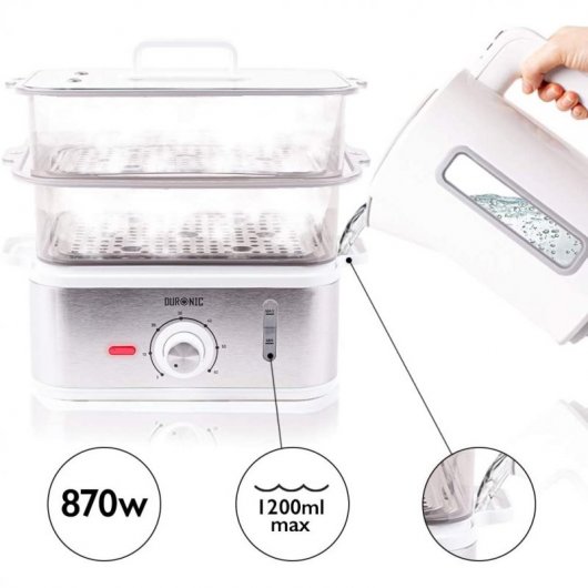Duronic FS87 Cocedora al Vapor 870W