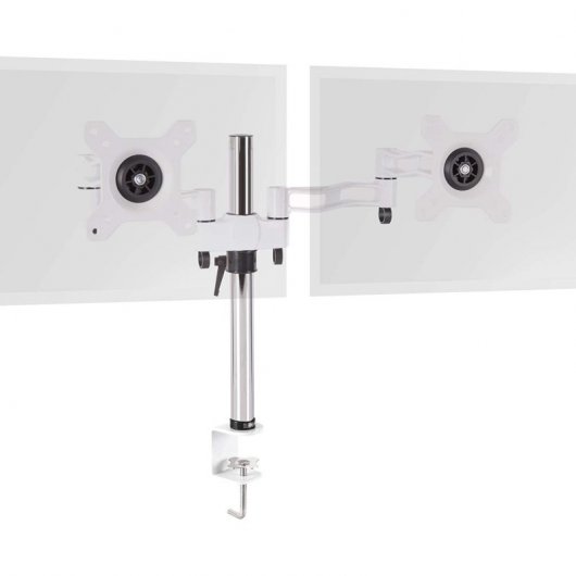 Duronic DM352 WE Soporte de Mesa 2 Monitores 13"-27" VESA 100x100 Máx 8kg