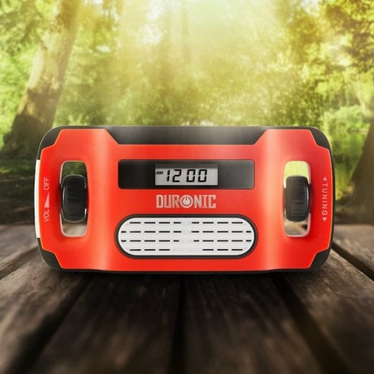 Duronic Apex Radio AM/FM con Carga Solar/Dinamo
