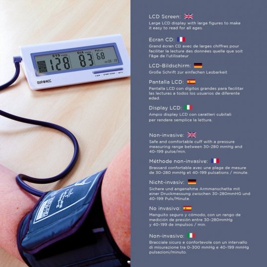 Duronic BPM400 Tensiómetro de Brazo