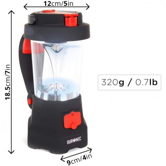 Duronic Hurricane Farol de Camping Recargable