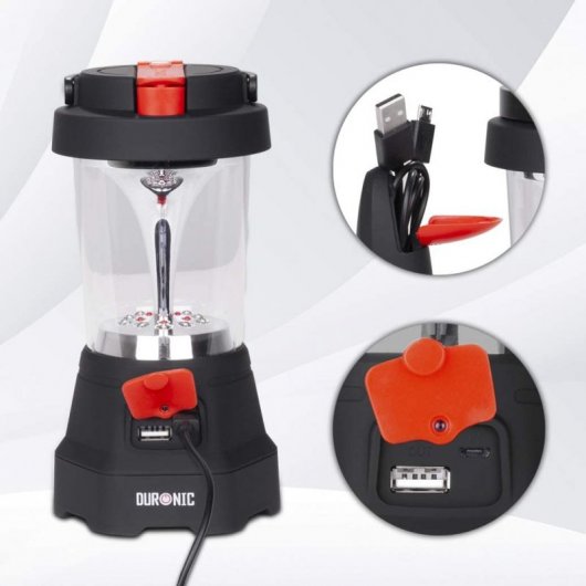 Duronic Hurricane Farol de Camping Recargable